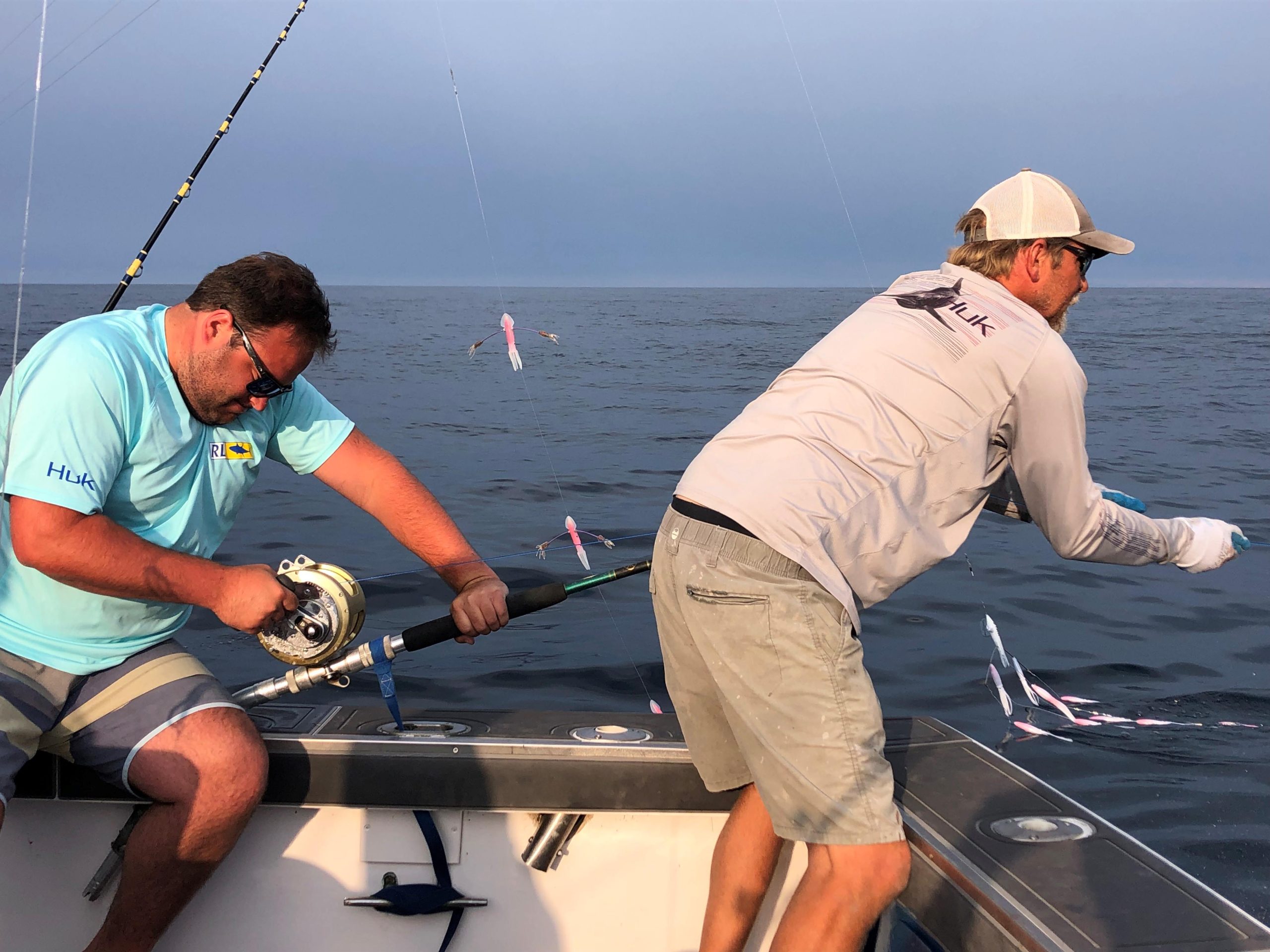 Restless Lady at sunset on the open water